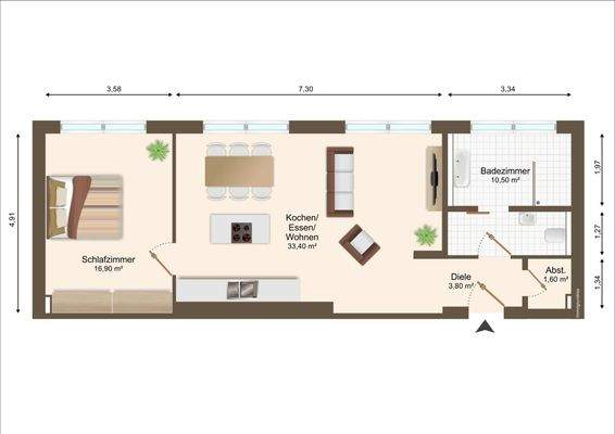 Grundriss, WE06, 1.OG