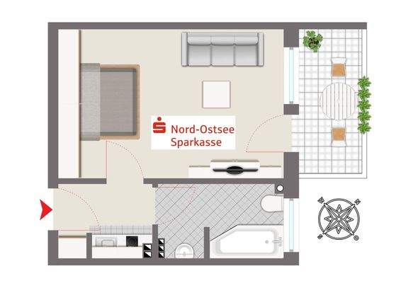 Grundriss Etagenwohnung