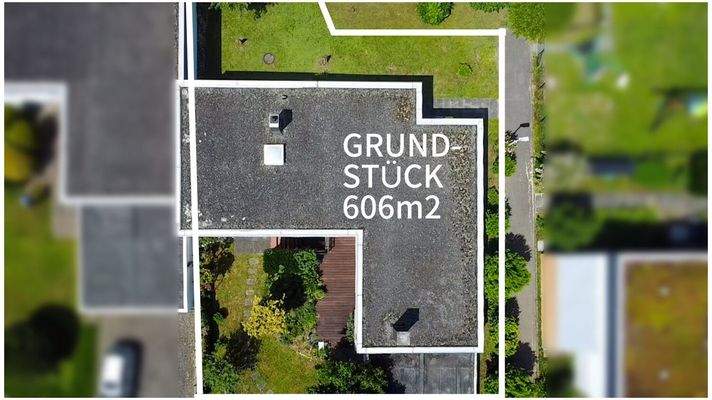 Drohnenansicht Grundstück