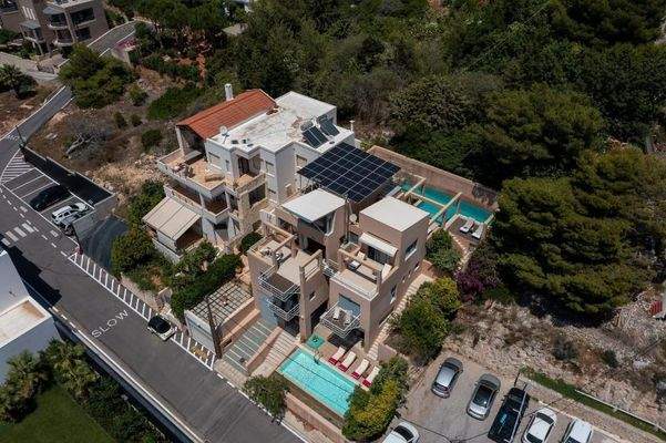 Kreta, Profitis Ilias: Zwei großzügige Villen mit erhöhtem Meerblick zu verkaufen