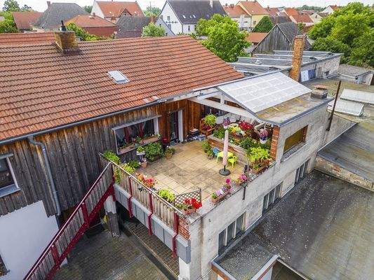 Blick auf Loggia/Balkon