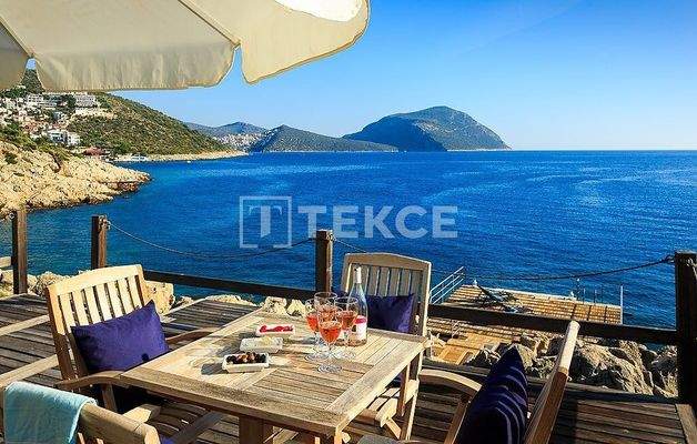 Private Beach Villa with Uninterrupted Sea Views in Kaş Kalkan
