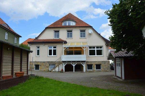 Die rückwärtige Hausansicht