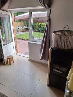 Nebengebäude Blick auf die Terrasse