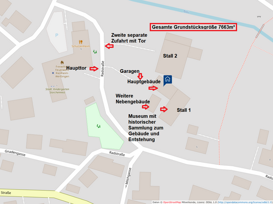 Lageplanübersicht Gebäude