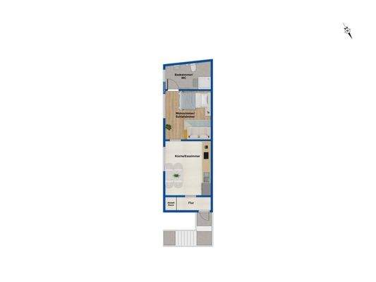 Grundriss Obergeschoss Wohnung