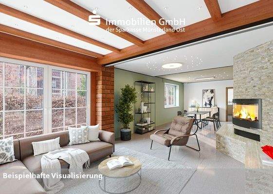 Wohn- und Esszimmer im Erdgschoss