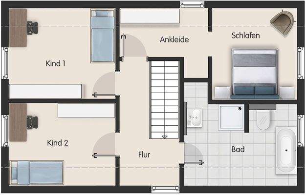Grundriss Obergeschoss