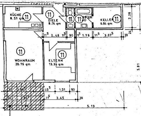 Grundriss Wohnung 11