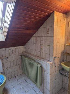 Tageslicht-Duschbad mit WC im Dachgeschoss
