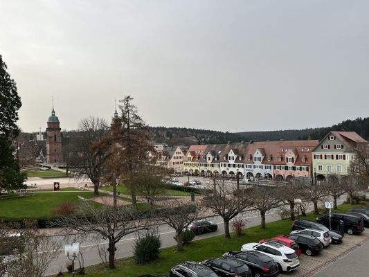 Aussicht aus dem Schlaf- und Wohnzimmer