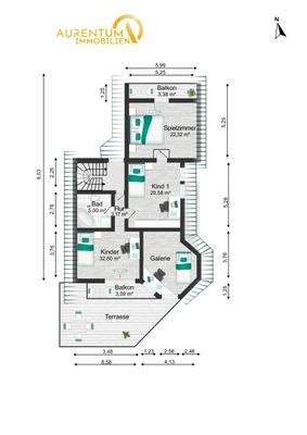 Grundriss 1. Obergeschoss
