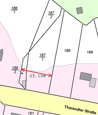 Flurstück 186-2 und 187-1
