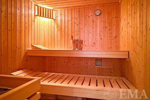 Blick in die Sauna