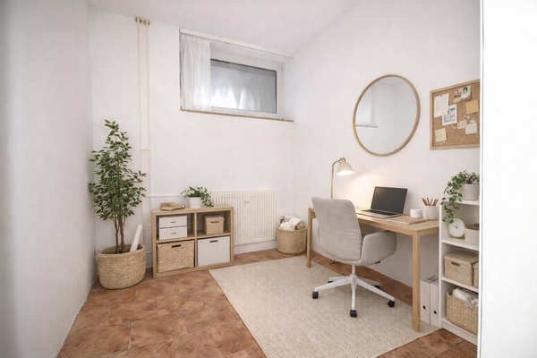 Arbeitszimmer  visualisierte Darstellung