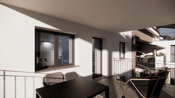 Balkon - Visualisierung, Abweichung möglich!