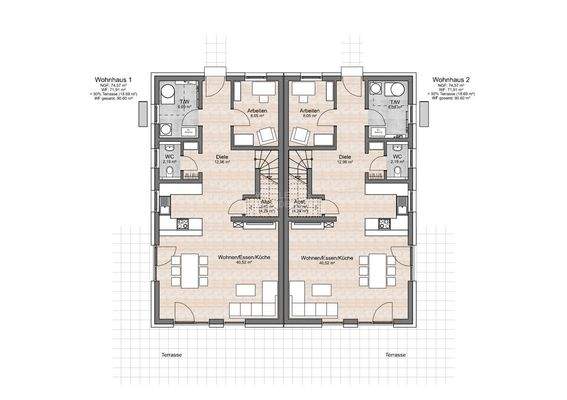 DH Simply Slim Grundriss Erdgeschoss