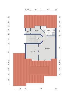 Grundriss DG Maisonette