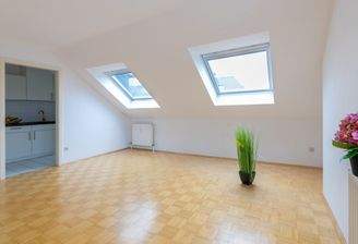 Wohn-/Esszimmer mit Küche