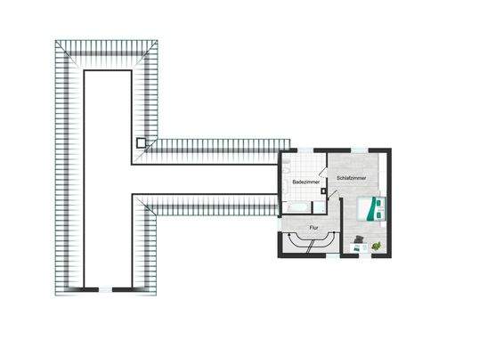 Grundriss Obergeschoss (Altbau)