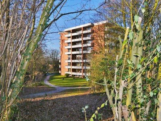 Hausansicht vom Park