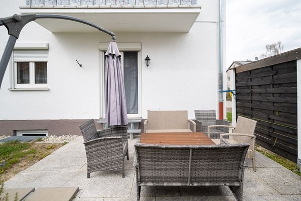 Gartenwohnung mit großer Terrasse