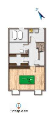 Grundriss KG möbliert