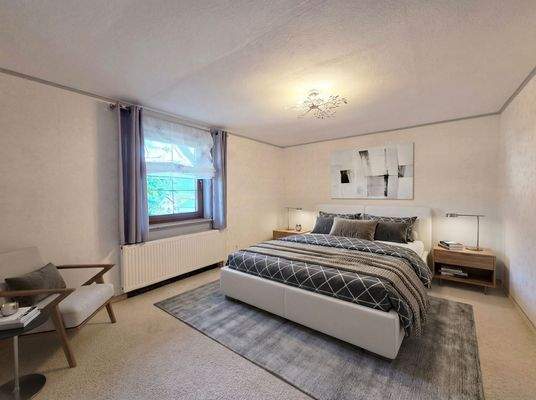 Schlafzimmer im Erdgeschoss (Einrichtungsbeispiel)