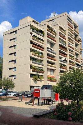 Seitenansicht des Gebäudes