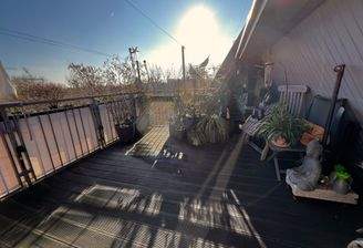 Dachterrasse im Herbst