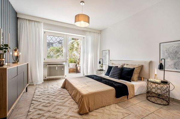 Schlafzimmer Gartengeschoß