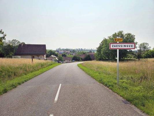 Ortseinfahrt der Gemeinde