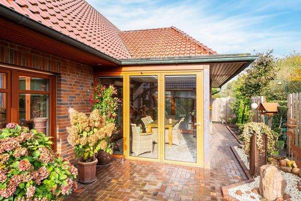 Ansicht auf den Sommergarten