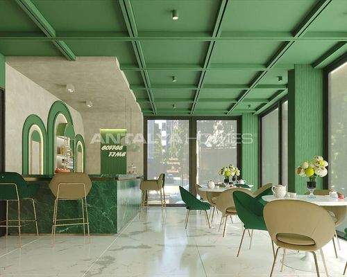 Flats with Rich Social Amenities near the Beach in Alanya