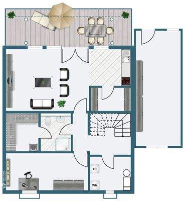 Grundriss Gartengeschoss