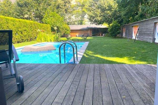 Blick in den Garten-Terrasse