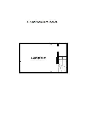 unbemaßte Grundrissskizze Keller