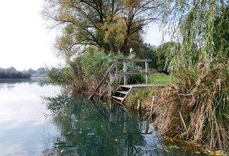 Badeleiter zum Olbasee