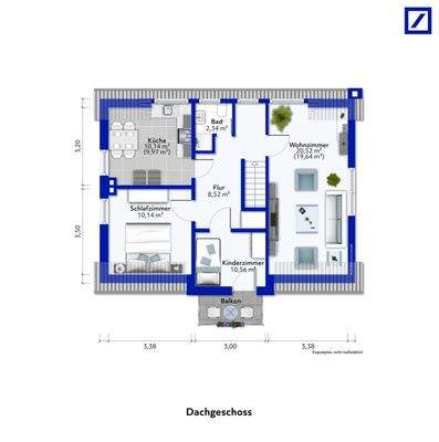 Grundriss DG aufbereitet