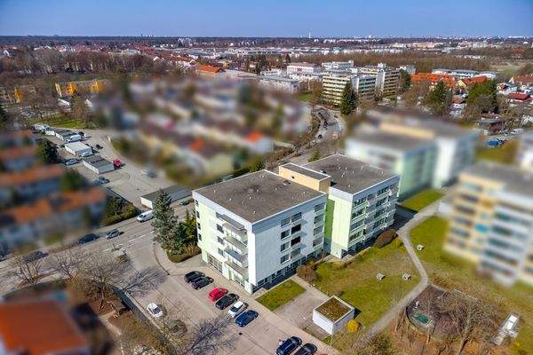 Drohnenaufnahme Richtung München