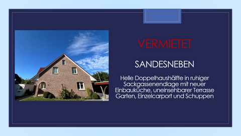 Sandesneben Häuser, Sandesneben Haus mieten 