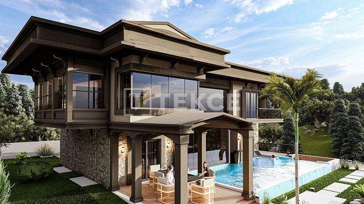 Sea View Villas with Pool in Kuşadası Yaylaköy