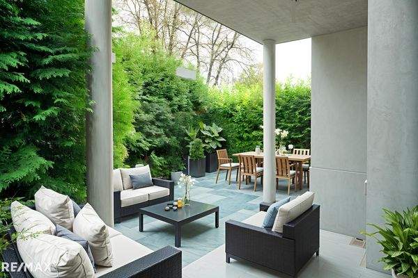 Terrasse mit Garten Visualisierung