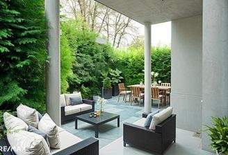 Terrasse mit Garten Visualisierung