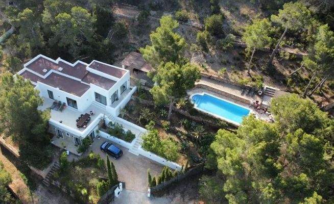 Vogelperspektive des Hauses