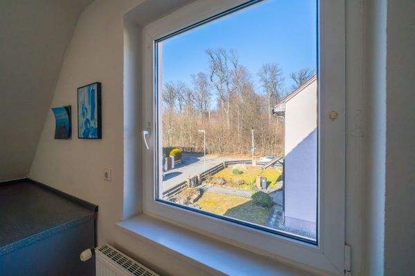 Küche - Blick zum Wald