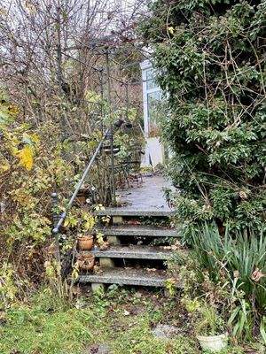 Treppe zum Wintergarten