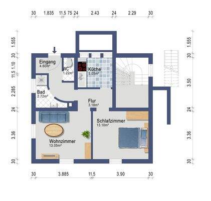 Grundriss Untergeschoss