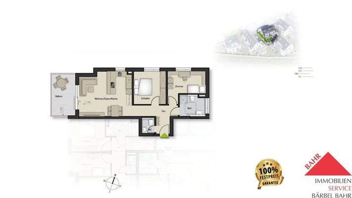 Grundriss Wohnung Nr. 18