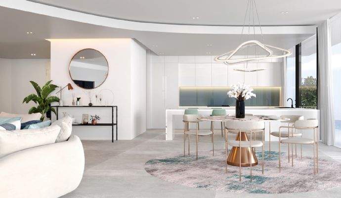 Wohnzimmer und Küche